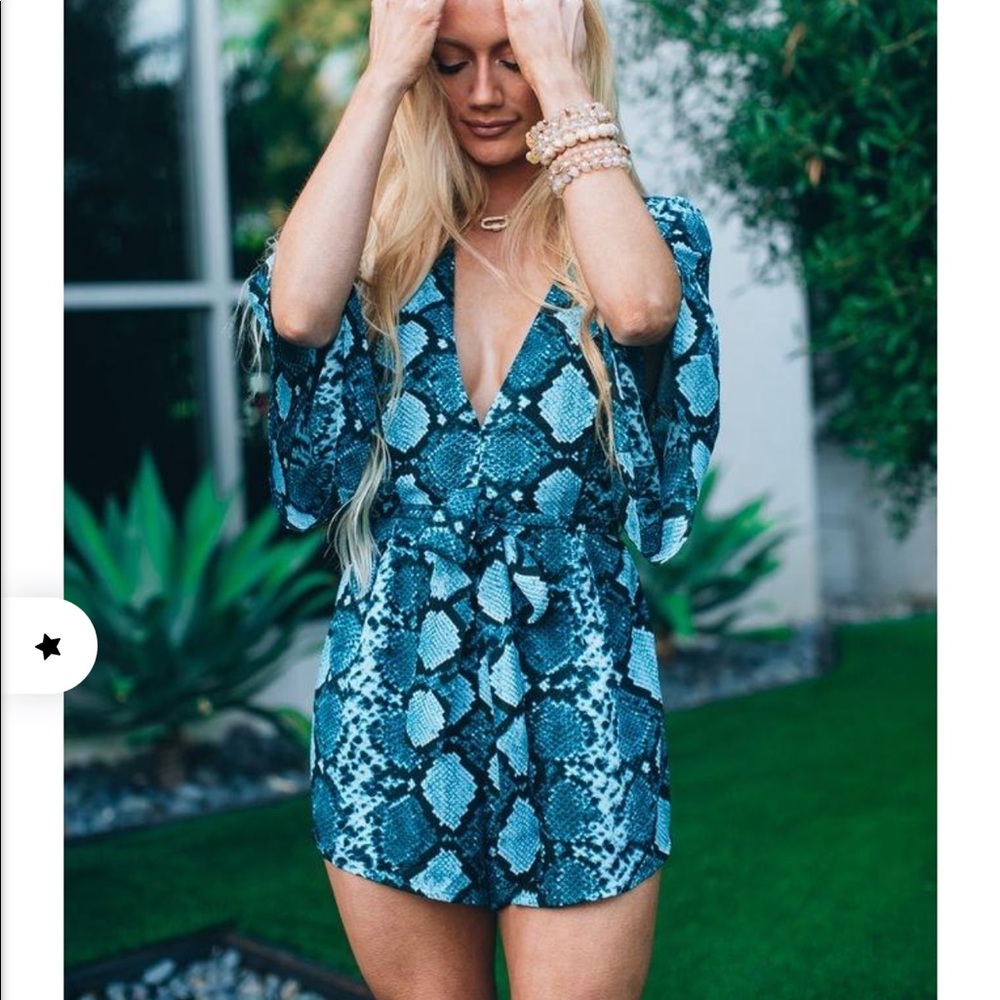 Buddy Love river romper- blues
